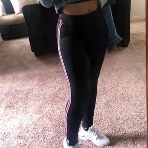 Red & White Stripped leggings